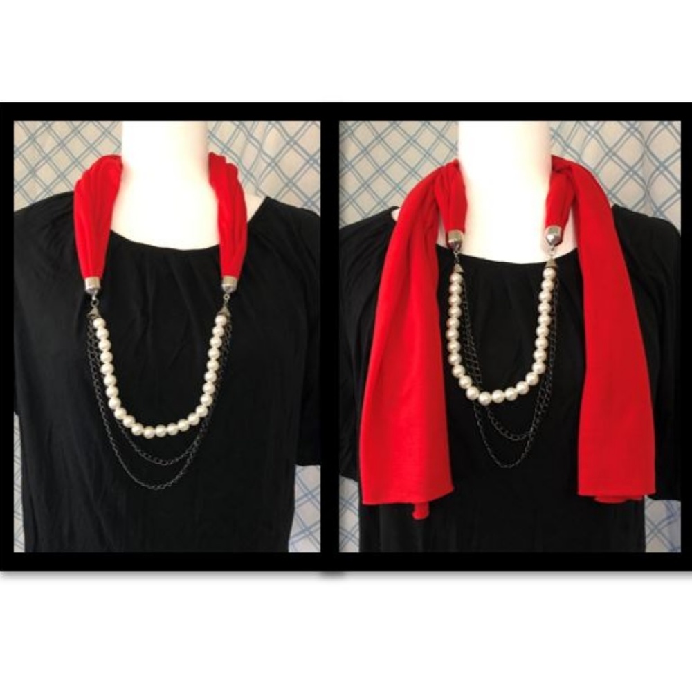 Scarf 3 Strand Necklace